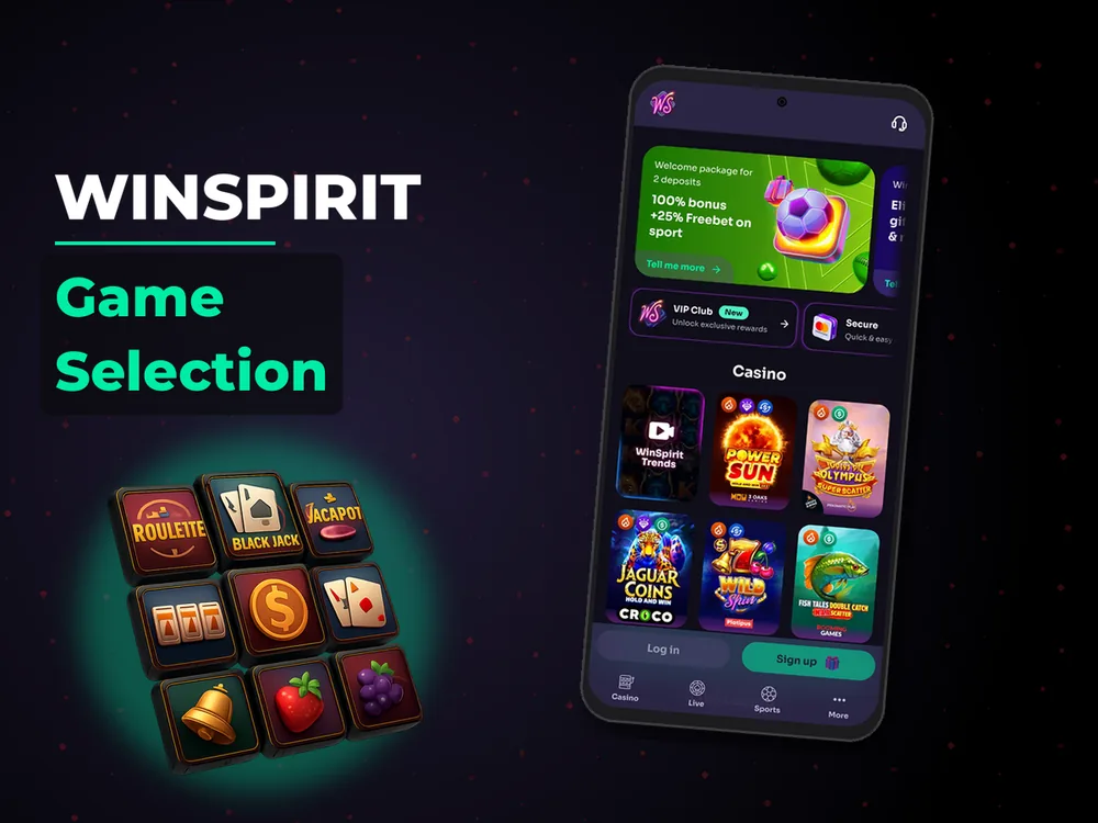 Winspirit - Game Selection
